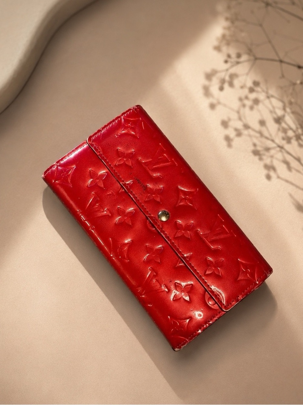 Louis Vuitton hot pink wallet